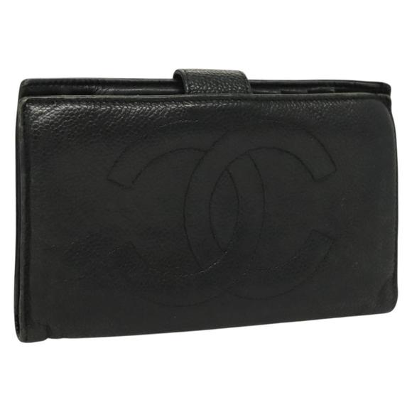 小物 CHANEL CC Mark Wallet Caviar Skin Black CHANEL CC Mark Wallet Caviar Skin Black